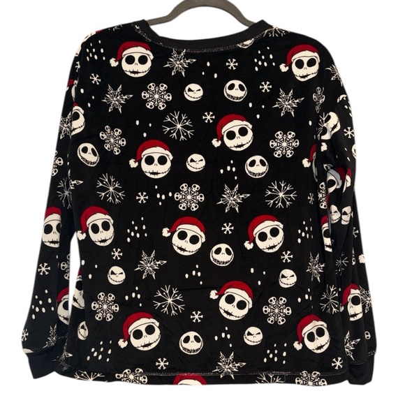 Jack Skellington Christmas Sleep Top Long Sleeve - Picture 2 of 5